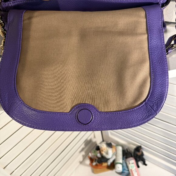 Fashion Boutique PURPLE Leather Shoulder Bag (Tory look alike) - Picture 8 of 8